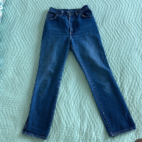 VINTAGE DENIM BLUE JEANS - SIZE 25/26 - Picture 2 of 6